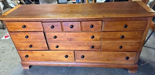 8 Drawer Vaughn Wooden  Dresser Made In USA