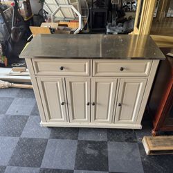 Rolling Island With Stainless Steel Top