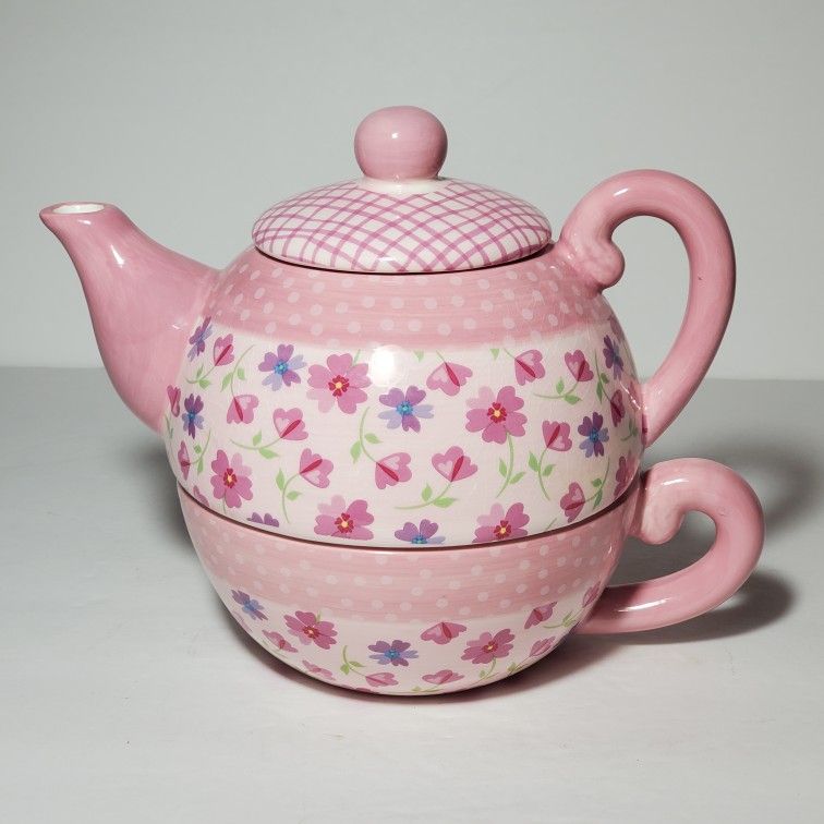 Ganz Tea For One Pink Floral