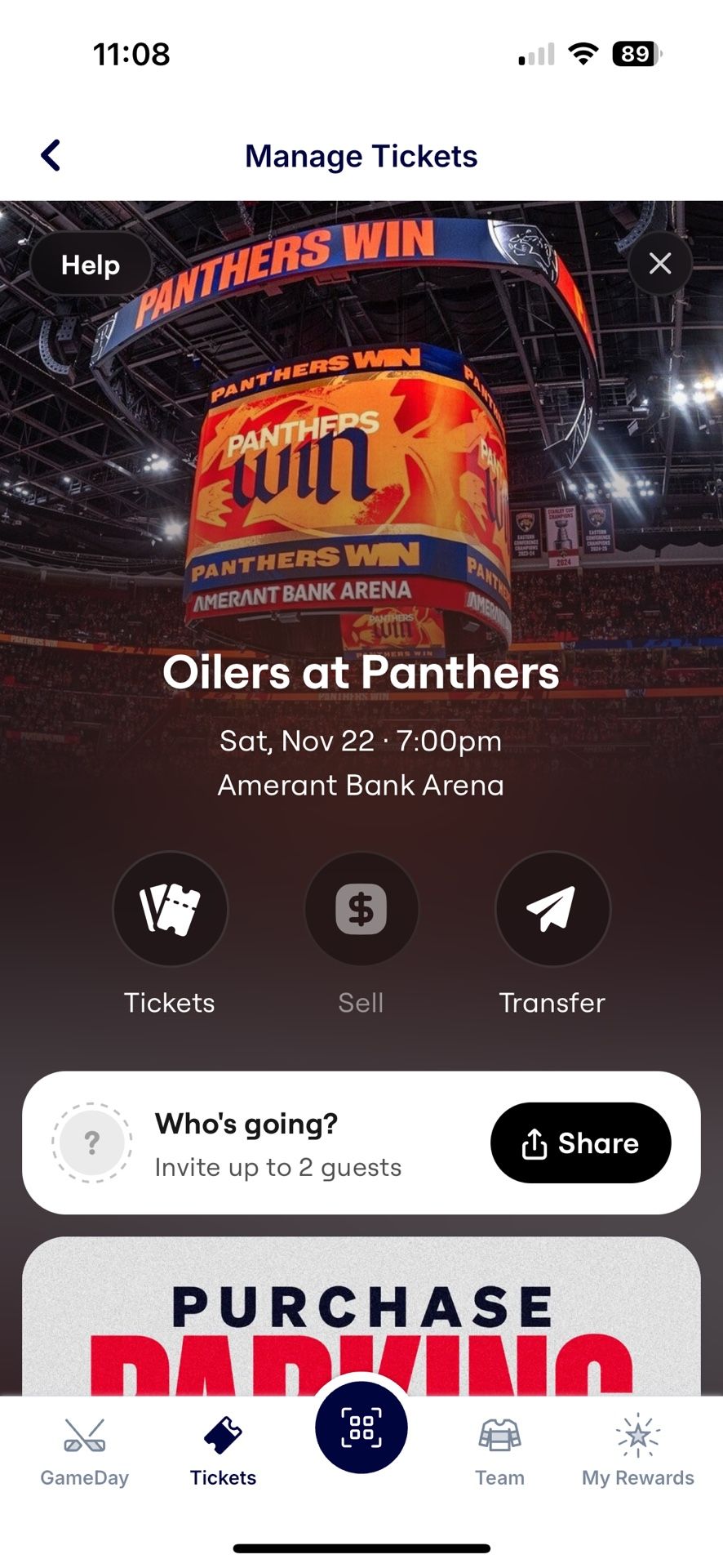 Panther Tickets