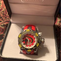 Genoa Men’s San Francisco 49rs Watch  Red ,water resistant ,doesn’t even need a battery 