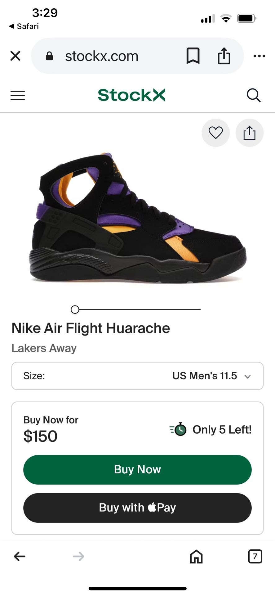 Brand New Nike Air Flight Huarache Size 11.5m