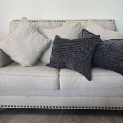 Sofa and loveseat.  Beige/cream Color. 