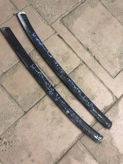 1965 impala top pillars by front windshield and rear view mirror stainless steel not aluminum like the originals