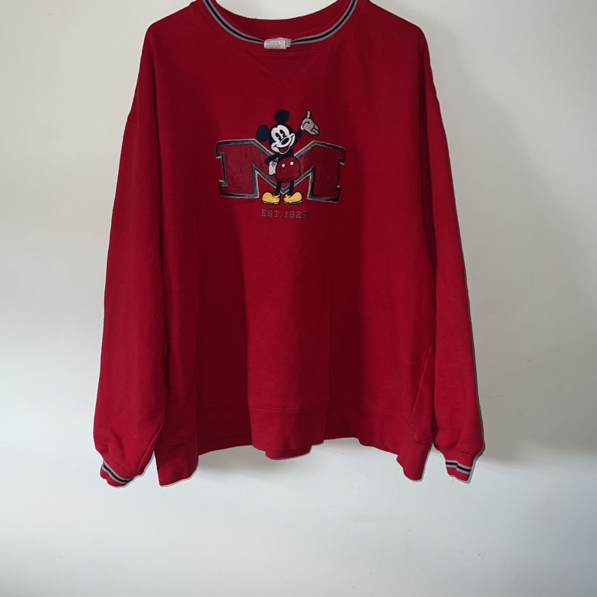 Disney Mickey Mouse Crewneck Sweater Size XXL