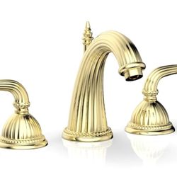 Wow!!! 3 Full Sets Of Used  Gold Faucets Giagni 8 In. Widespread Lavatory Faucet with Swarovski Crystal Lever Handles Brass 2-handle Bathroom