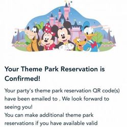 2 Disney Park Hopper Tickets For Sale