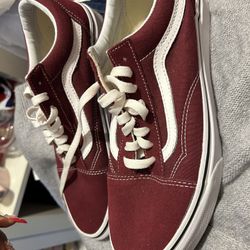 Burgundy Vans 