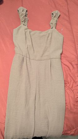 Brand New Camel Linen Pantsuit