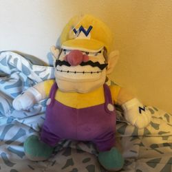 Super Mario All Star Collection Wario Stuffed Plush, 10",Multi-Colored