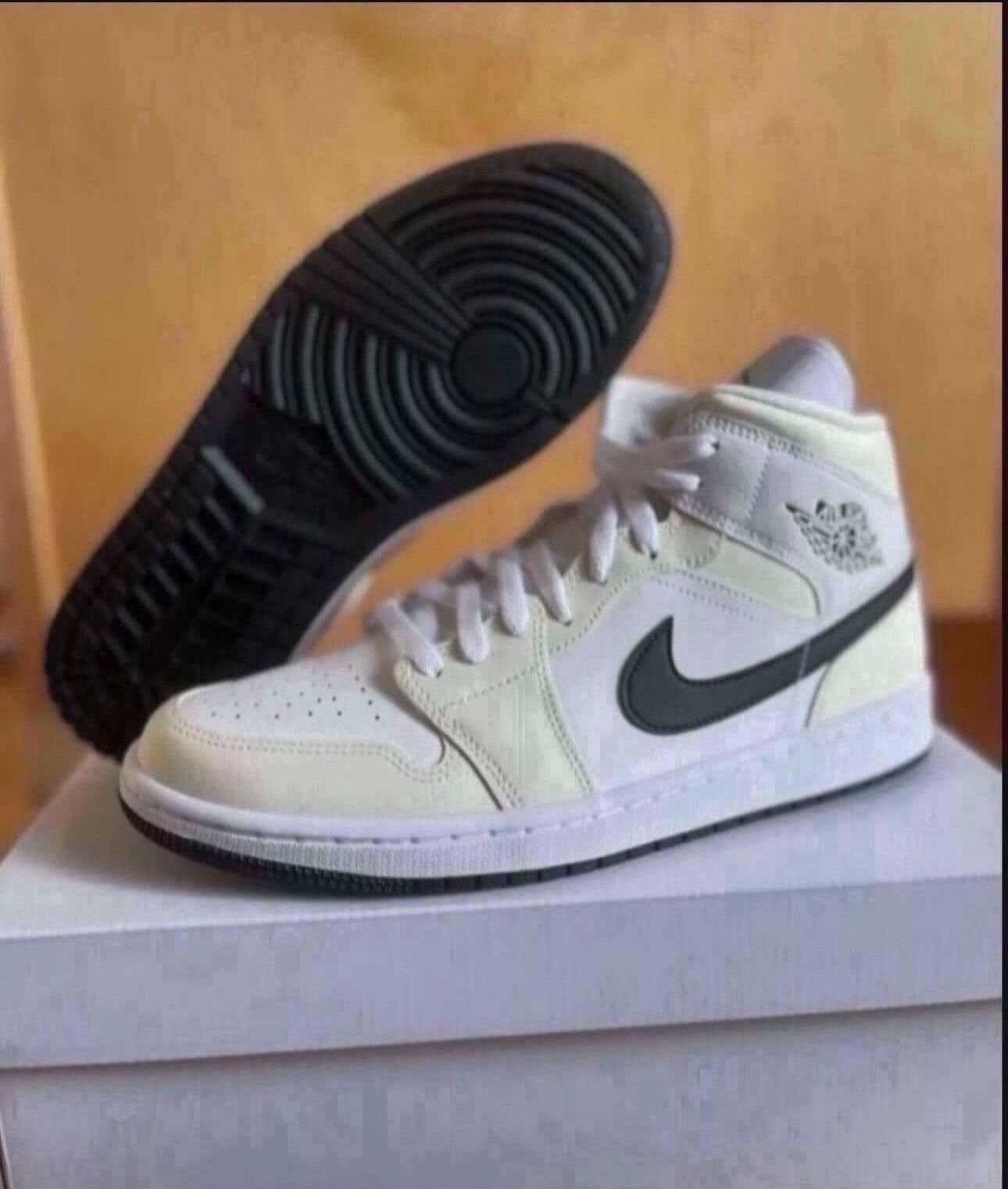 Nike Air Jordan 1 Mid Coconut Milk  Womens Size 11W/9.5 Mens Brand New