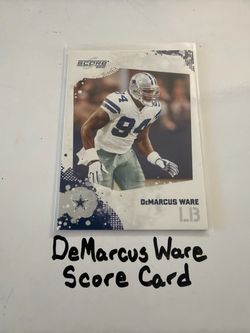 DeMarcus Ware Dallas Cowboys Hall of Fame LB Score Card.