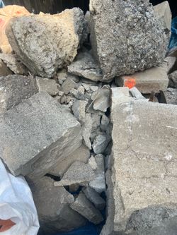 Free concrete pieces free delivery