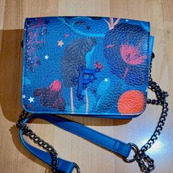 Fiorelli Nightfall Small Flap Crossbody Shoulder Bag Blue Opulent