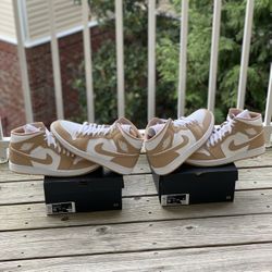 BRAND NEW JORDAN 1 MID “TAN GUM” FOR SALE!!! SIZE 12   $170