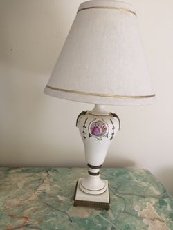 Vintage 2 Porcelain Antique Beautiful Lamps