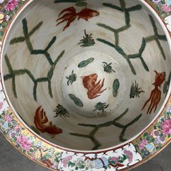 Chinese Porcelain Fish Bowl/Planter