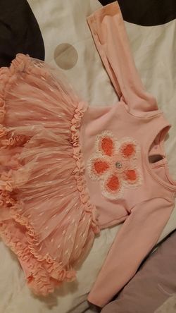 Pink baby dress size3/6