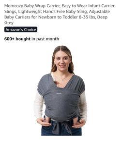Momcozy Baby Wrap Carrier~ Momcozy Baby Fular Cargador