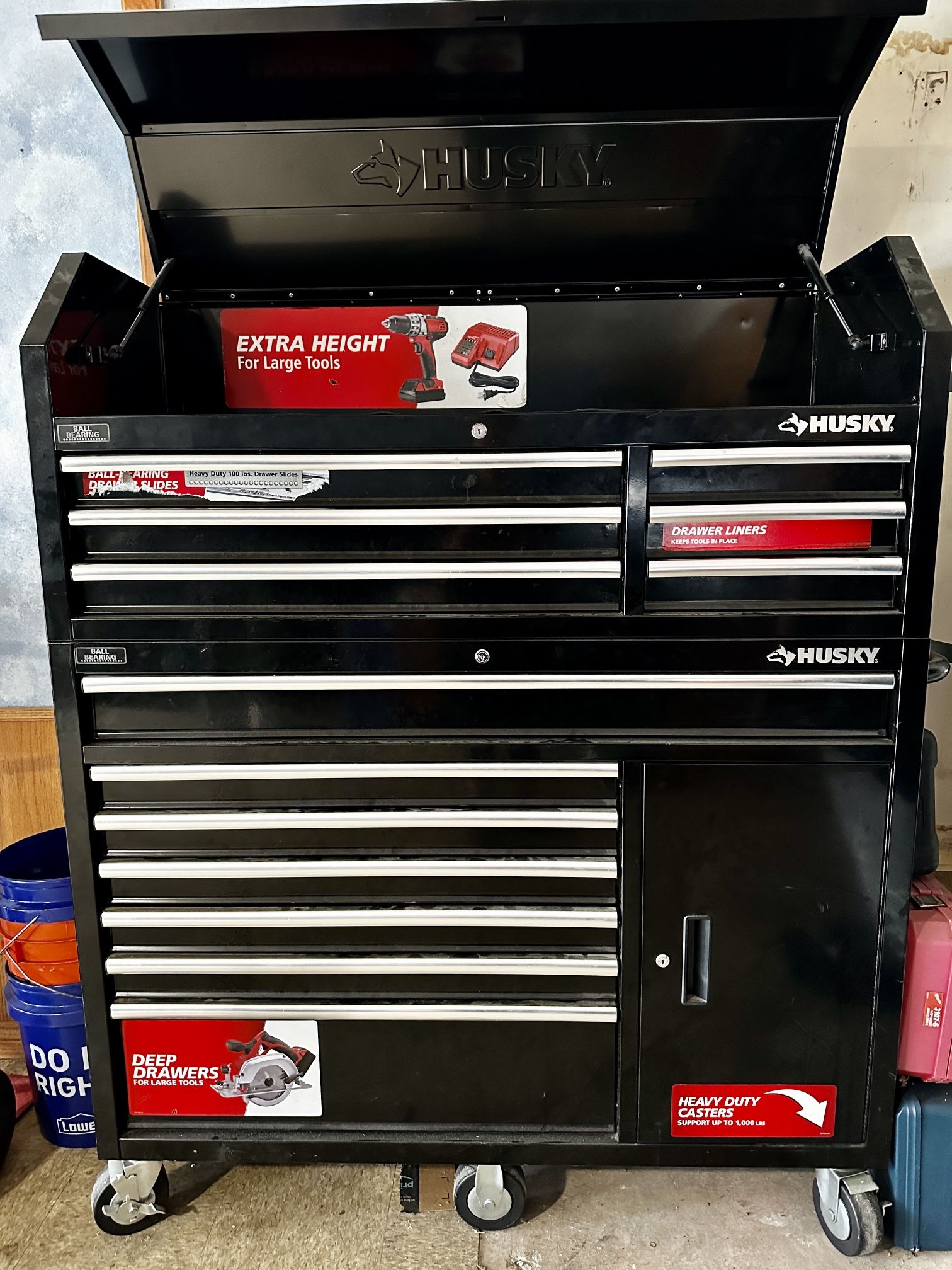 HUSKY 52 In Toolbox Chest 13 Drawers Heavy Duty for Sale in San