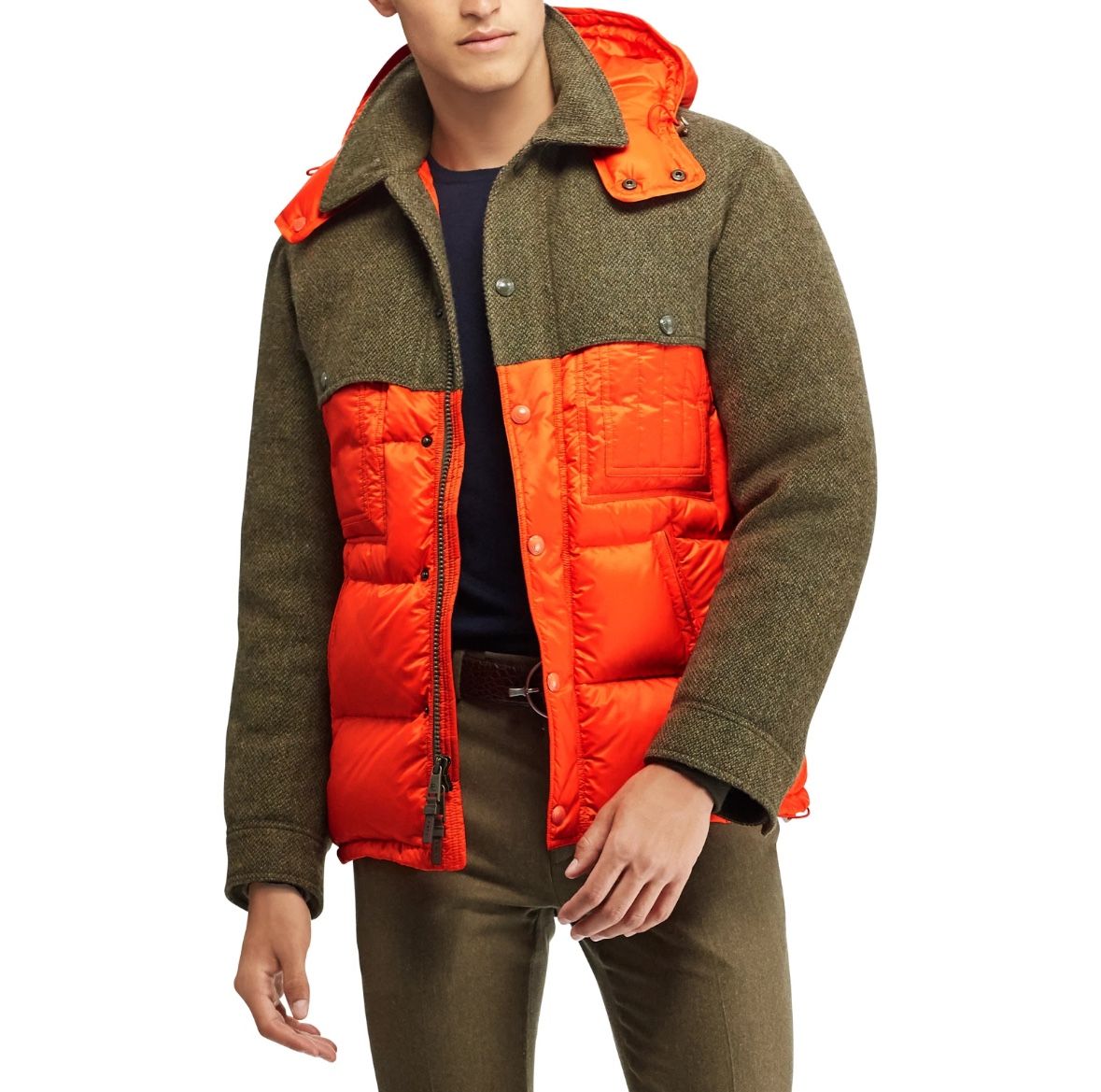 Ralph Lauren Purple Label RLX Down Wool Puffer Jacket Parka Anorak Coat