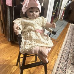 Wooden Dolls High Chair.