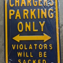 Los Angeles Chargers Metal Sign