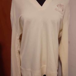 Unisex Cream NC Aquarium Sweatshirt Size Large