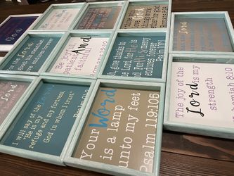 Personalized framed wood hanging wall decor sign quotes painted/vinyl cut outs
