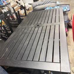 Pier 1 Imports Patio Table and 6 IKEA Chairs