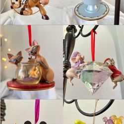 Disney Store RETIRED Highly collectible sketchbook Christmas ornaments *SEE price LIST 