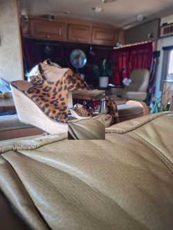 Leopard  wedges. Size 81/2