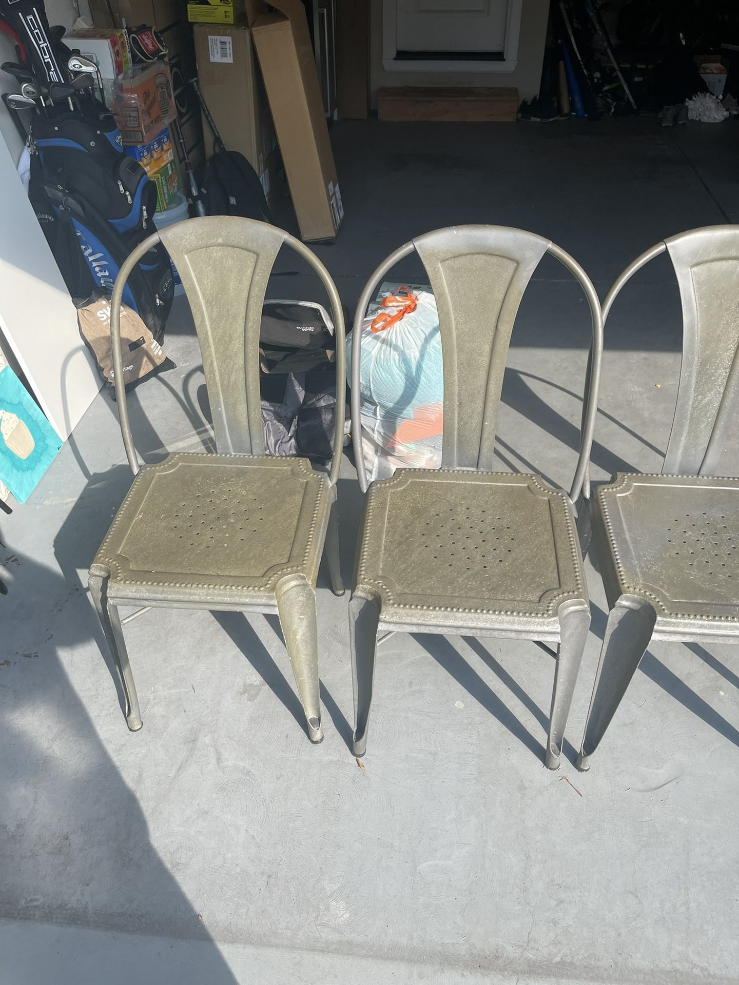 4 Metal Chairs