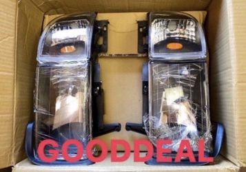 #84 For 94-01 Dodge Ram Headlights Replacement Assembly Front Lamps