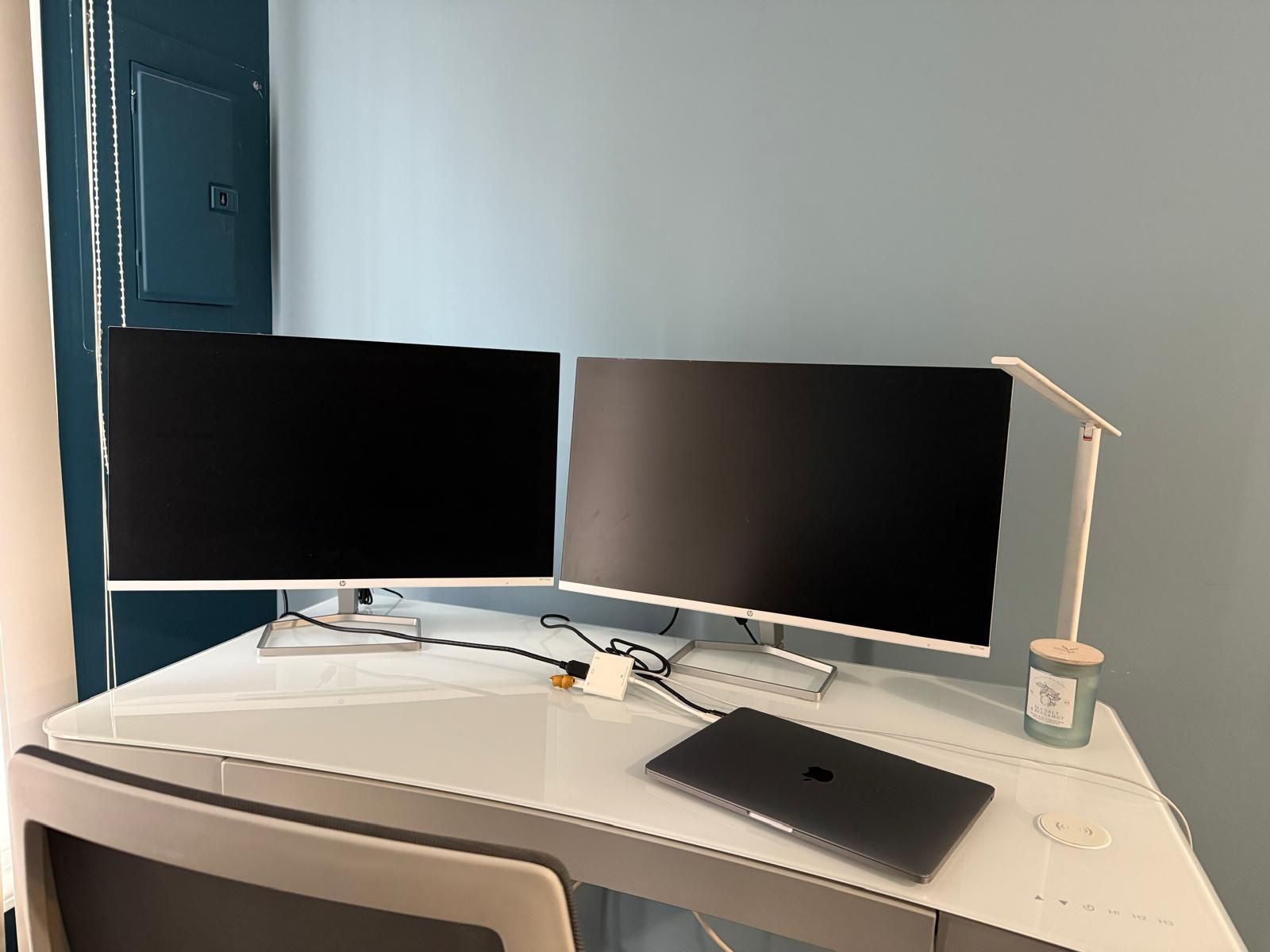 HP monitor screens (white)