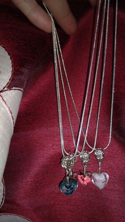 Valentine's day special one heart of your choice plus silver chain