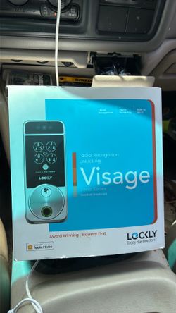 Visage Lockly Visage Zeno Series Smart Lock, Facial Recognition & Fingerprint Keyless Entry Door Lock, Built-in Wi-Fi Deadbolt with Apple Home Key, PI