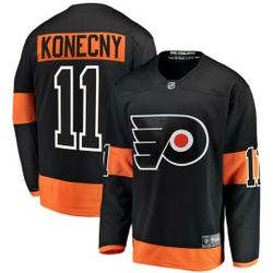 Travis Konecny Philadelphia Flyers Fanatics Breakaway Jersey - Black

