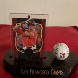 San Francisco Giants Buster Posey Wood Plaque 