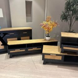 New 3pc Cocktail Table Set