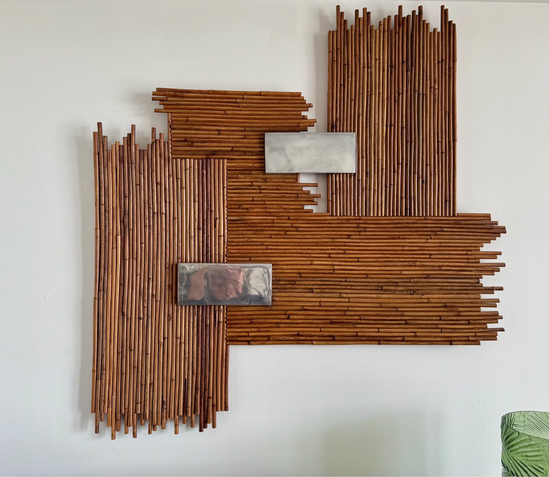 Vintage Bamboo Wall Sculpture – Purchased in New York circa 2005