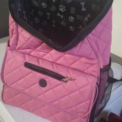 Pink Dog Backpack 