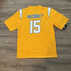 Men’s LA Chargers #15  Ladd McConkey New Yellow Stitched Jersey , S To 3xL, NWT