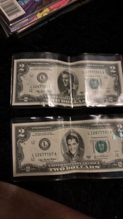 Elvis Presley $2 Bill Novelty Currency Set