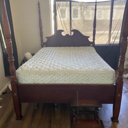 Extra Large Queen Size Bed Frame Plus mattress And Box Spring 