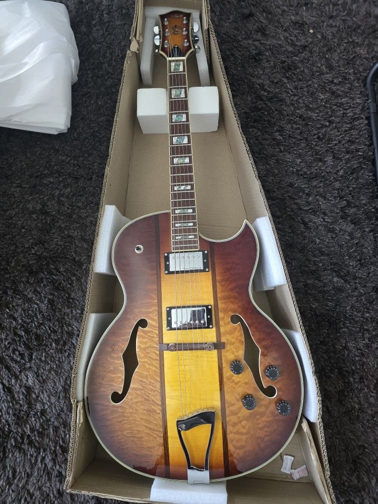 IYV IJZ 500 Hollow Body Guitar 