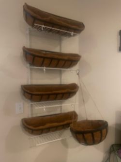 Set of 5 flower baskets