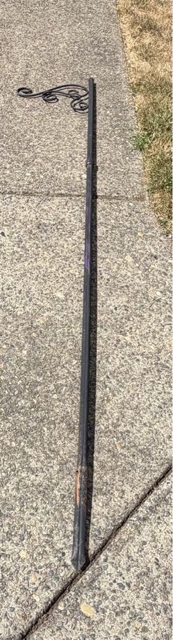 Black Metal Shepherd's Hook. Read description 1st