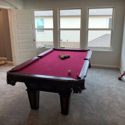 Slate Top Pool Table 