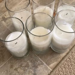 Glass Vase With Candel